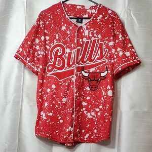 NBA Chicago Bulls Red and White Jersey‎